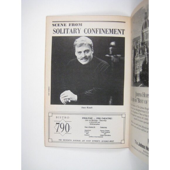 Solitary Confinement Playbill Rupert Holmes Nederlander Theatre Stacy Keach 1992 - Picture 4 of 7